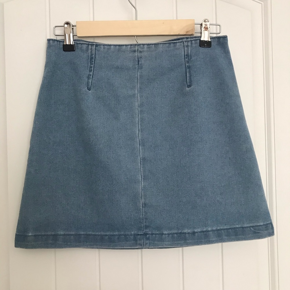 Denim mini skirt